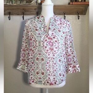 Anthropologie Dolan Left Coast Silk Floral Top
